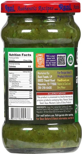 Vista 3 de Asian Kitchen - Pasta de cocina de chile verde, tarro de vidrio de 10.58 onzas (10.58 oz) ~ Vegano Sin gluten Sin OMG Sin colores Origen