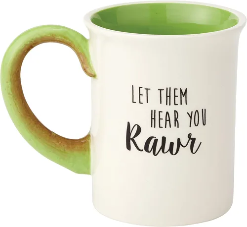 Vista 3 de Enesco 6000548 Our Name Is Mud "Magical Unicorn" Taza de café esculpida de gres, 16 oz, multicolor