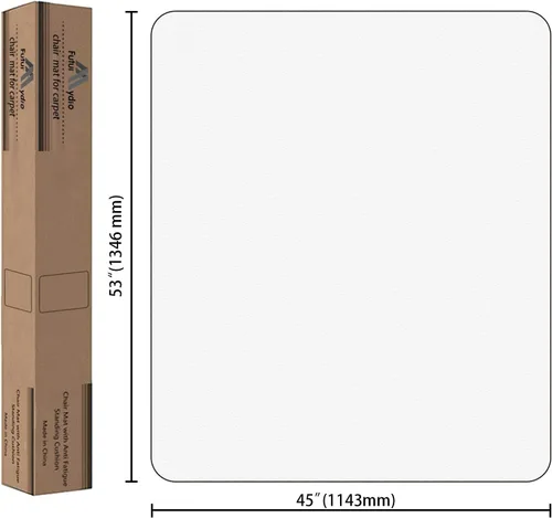 Vista 36 de FuturHydro Tapete para silla de oficina para alfombra, protector de suelo transparente de 30 x 48 pulgadas, tapetes transparentes debajo