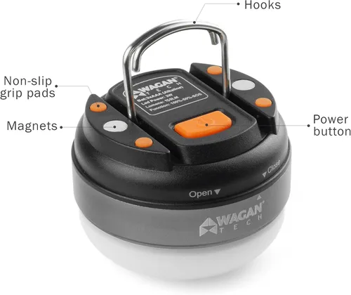 Vista 2 de WAGAN 4301 # camplites Dome linterna linterna LED para Camping, Senderismo, Emergencias