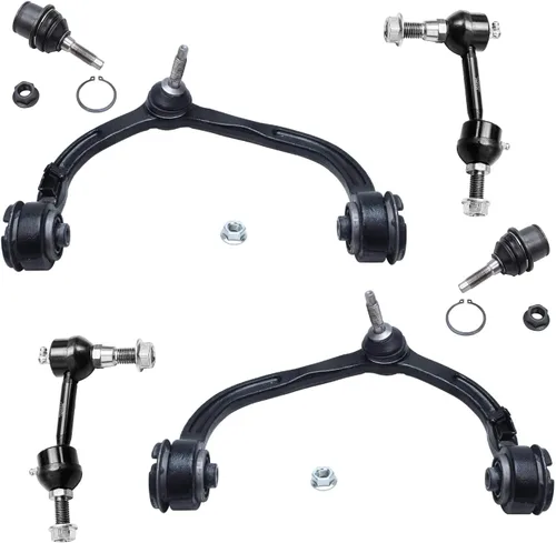 Vista 94 de Detroit Axle - Kit de brazos de control de extremo delantero RWD para Dodge Charger Challenger Chrysler 300, 2 brazos de control delantero