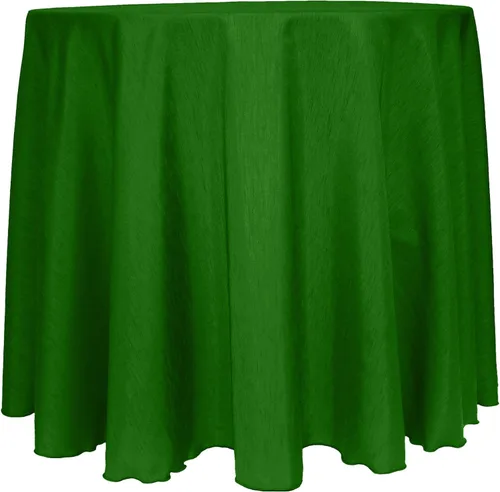 Vista 20 de Ultimate Textile Mantel redondo reversible Shantung Satin Majestic de 114 pulgadas, color verde cazador