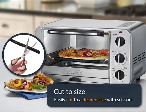 Vista 7 de Linda's Essentials - Protectores de horno de silicona para estantes (paquete de 3) – Protector de estante resistente al calor, evita quemaduras