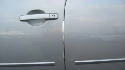 Vista 4 de Compatible con 2007-2012 Chevy Chevrolet Suburban cromo borde de puerta Molding Protectores 4 unidades de 8 pulgadas 2008 2009 2010 2011 07 08 09 10
