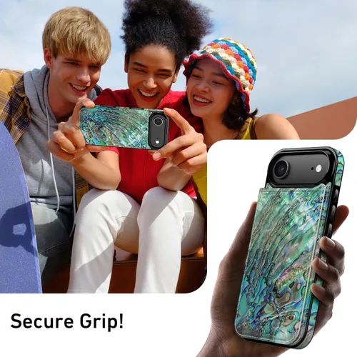 Vista 642 de LETO para iPhone 15 Pro Funda tipo cartera - Tapa tipo folio con patada - Diseños de moda - Tarjetero - Funda protectora para mujeres y niñas - 6.1
