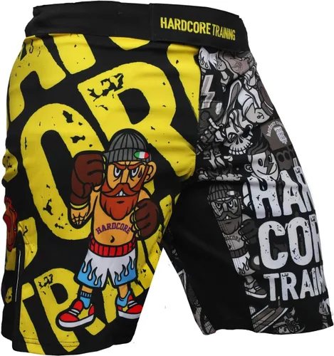 Vista 15 de Hardcore Training Pantalones cortos de lucha para hombre Boxeo MMA Combat BJJ Grappling Fitness Muay Thai Kickboxing No Gi