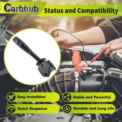 Vista 2 de Carbhub D6254E interruptor de señal de giro y atenuador de faros GM para Chevy Cobalt 2005-2010, Chevrolet HHR 2006-2010, Pontiac G5 Solstice