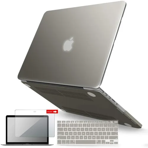 Vista 12 de IBENZER Compatible con MacBook Pro de 13 pulgadas 2015 2014 2013 finales 2012 A1502 A1425, carcasa rígida y cubierta de teclado y protector