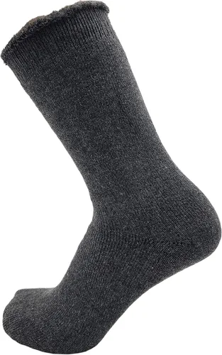 Vista 8 de 6 pares de calcetines térmicos para hombre, interior cepillado, cálido e invierno, grueso y resistente, acolchado, paquete a granel