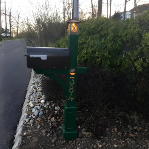 Vista 7 de Motivo de latón macizo de 4 pulgadas, acabado pulido lacado, número de dirección de buzón, números de puerta de hotel/casa (número 0)