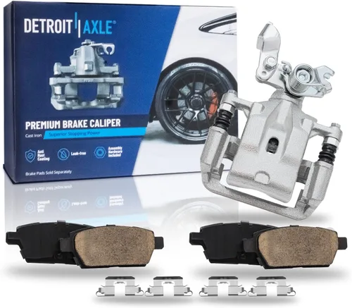 Detroit Axle - Kit de freno trasero para Ford Fusion Lincoln MKZ Zephyr Mazda 6 Mercury Milan, repuesto de pastillas de freno de cerámica