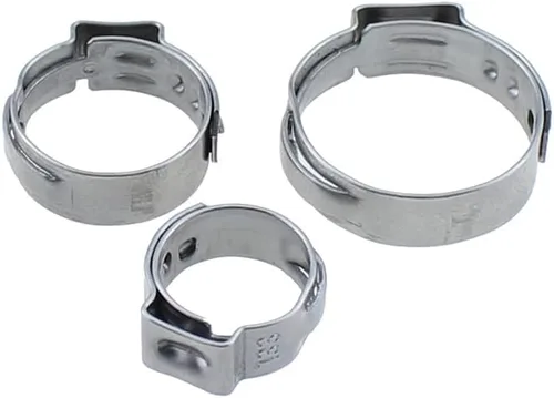LPEX Cinch Clamp RLECS - 30 abrazaderas de acero inoxidable plateado de 1/2 pulgada (0.689 in), abrazaderas de apriete para conexiones de tubería PEX
