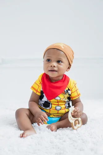 Vista 4 de Disney - Conjunto enterizo para bebé con gorra de Toy Story, Pooh, Los Increíbles, Monstruos y Mickey