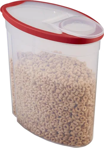Vista 4 de Rubbermaid Flex and Seal Recipiente de almacenamiento de alimentos, 1.5 galones, recipiente para cereales, paquete de 4