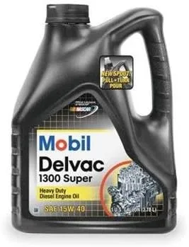 Vista 2 de Mobil 1 112786 Delvac 1300 Super 15W-40 Aceite de motor diésel, paquete de 4 galones
