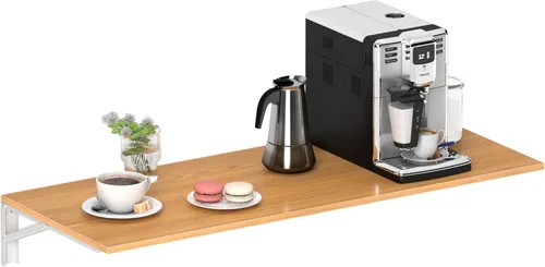 Vista 20 de Mesa plegable montada en la pared Need - Mesa plegable para comedor pequeño de alta resistencia Longitud 76 cm Ancho 51 cm Adición perfecta