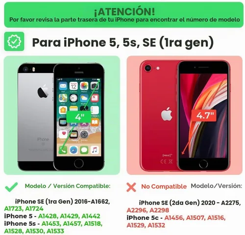 Vista 2 de Funda diseñada para iPhone 5/5s/SE (2016) con funda de clip para cinturón