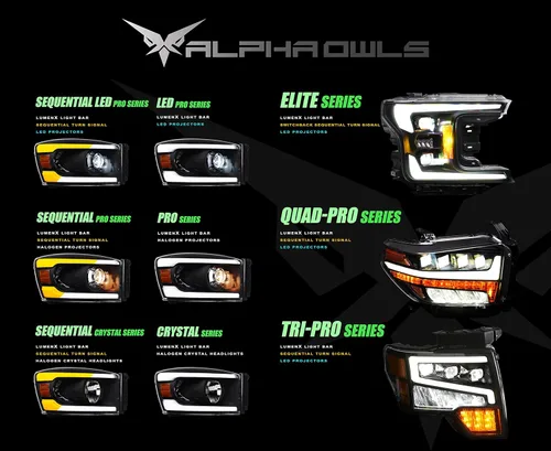Vista 8 de Alpha Owls 8711880 Faros de Cristal con Barra de Luz LED Blanca - Negro Ámbar Compatible con Dodge Ram 1500 2500 3500 2009-2018/2019-2023 Modelos