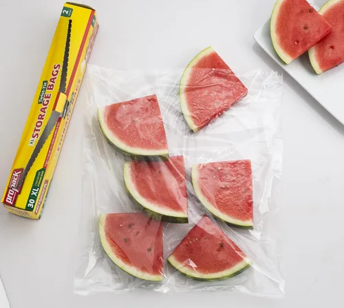 Vista 7 de ProPack Bolsas de almacenamiento de plástico desechables con lazo giratorio original, XL de 2 galones, 90 bolsas, ideales para el hogar, oficina