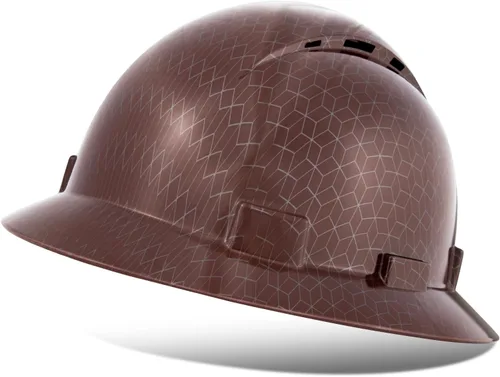 Vista 13 de ProtectX - Cascos de construcción de ala completa, ventilados, aprobados por la OSHA, con suspensión de 6 puntos, Cascos de construcción