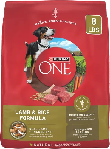 Vista 12 de Purina ONE Comida seca para perros con fórmula de pollo y arroz, bolsa de 31.1 libras
