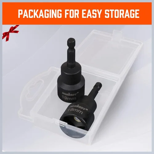 Vista 6 de HORUSDY Adaptador de taladro de tijera de nivelación de 2 piezas, vástago hexagonal de 1/4 pulgadas, compatible con gatos de accionamiento hexagonal