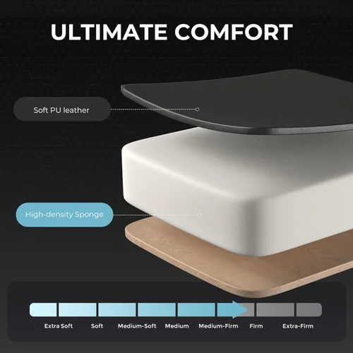 Vista 4 de GTPLAYER Silla para videojuegos, silla de computadora con reposapiés y soporte lumbar, silla de juego ajustable en altura con asiento giratorio