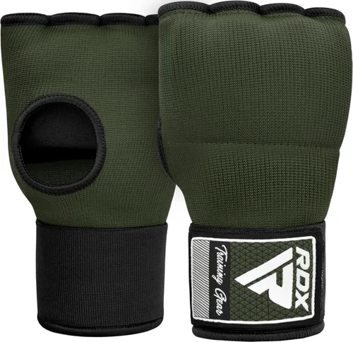 Vista 6 de RDX - Guantes de boxeo con acolchado de gel, para hombres y mujeres, con correas de muñeca elásticas de 100 cm de largo, rápidos, puños protectores