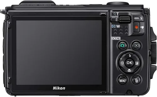 Vista 2 de Cámara digital Nikon W300 resistente al agua con 3 pulgadas TFT LCD, Color negro
