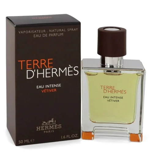 Vista 2 de Hermès Terre D'Hermes Eau Intense Vetiver EDP, aroma amaderado, 1.6 onzas líquidas