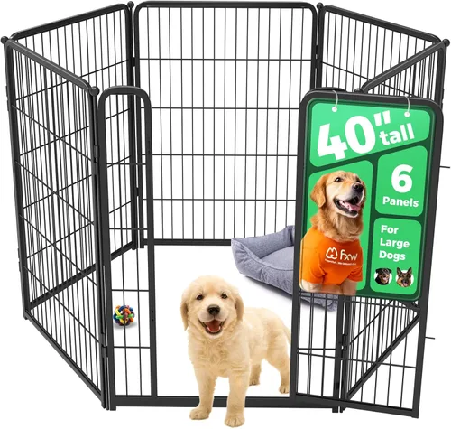 Vista 81 de FXW Homeplus Unleashed Corralito para Perros de Interior - Juego Sin Estrés y Seguro, Resistente de 24 Pulgadas 2 Paneles Corralito para Cachorros