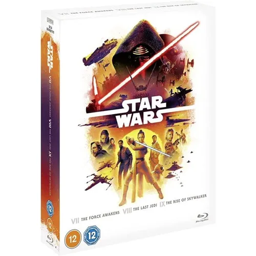 Star Wars Sequel Trilogy Episodes VII-IX Episode VII The Force Awakens Episode VIII The Last Jedi Episode IX The Rise of Skywalker Blu-Ray