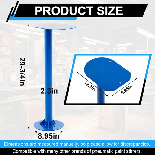 Vista 2 de Zonon 1 juego de agitador de pintura de aire con accesorios de montaje que ahorra valioso espacio en la encimera o la mesa