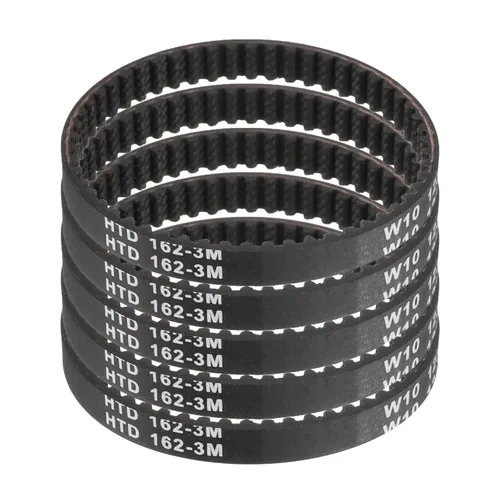 Vista 53 de uxcell 5 piezas HTD-3M Correa de distribución de goma 48 dientes, 144 mm de paso, 6 mm de ancho x 2,4 mm de altura, Correa de polea de distribución