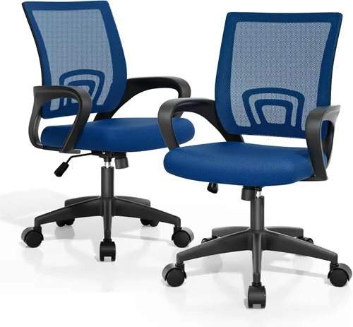 Vista 20 de Magshion Silla de oficina ergonómica, silla de escritorio de malla para Negro