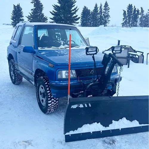 Vista 4 de Marcadores de quitanieves de 29 pulgadas, guías de cuchilla naranja, material engrosado de 3/4 pulgadas, nunca se rompe, junta de acero inoxidable
