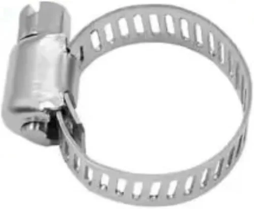 10PCS Adjustable 304 Stainless Steel Hose Clamps - Fuel Tube Pipe Clamp Screw Band for Water Pipes and Hoses(8-12mm)