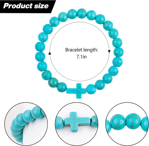 Vista 2 de Regalos cristianos, pulsera de cruz para niñas, cesta de Pascua, primera comunión, confirmación de cumpleaños, regalos cristianos para adolescentes