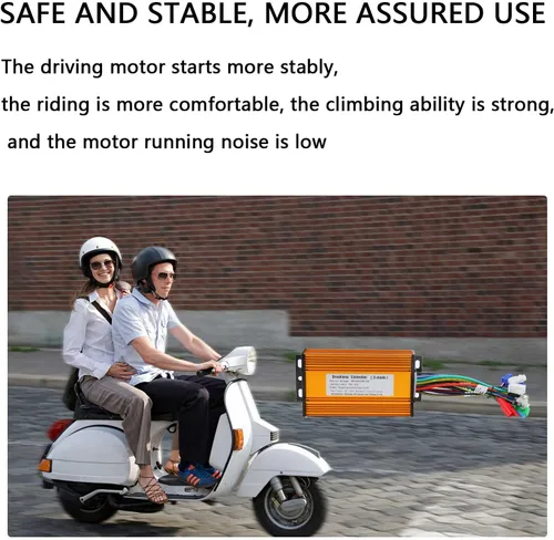 Vista 4 de Controlador sin escobillas Ebike, controlador de motor sin escobillas de 48 V/64 V/72 V, 3 modos de metal, 1000 W-1500 W, controlador sin