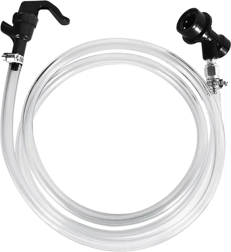 MRbrew Kit de montaje de línea de cerveza con cerradura de bola de 5 pies, línea líquida de 316 pulgadas con grifo de picnic, tubo de preparación de