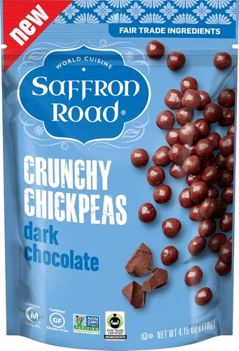 Vista 12 de Saffron Road Falafel - Snack Crujiente de Garbanzos, 6 oz - Sin Gluten, Sin OGM, Halal, Kosher, Vegano