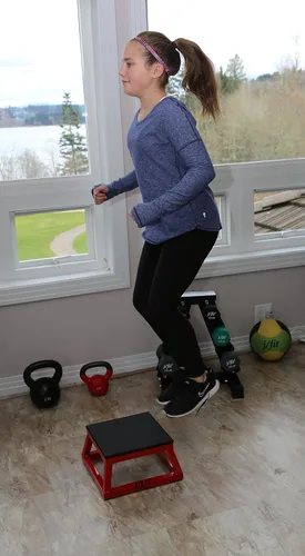 Vista 8 de JFIT Cajas pliométricas – Fabricado en Taiwán NO requiere montaje individual – Juego de cajas de altura y opciones de caja ajustable Plataforma