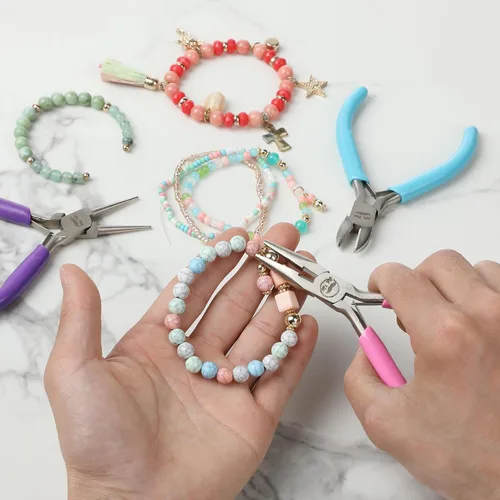 Vista 9 de Mr. Pen - Kit de fabricación de joyas, 3 alicates, mini cortadores de alambre, alicates de punta y alicates para manualidades para aretes y joyas