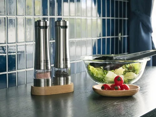 Vista 8 de Russell Hobbs 7922JP Molinillo eléctrico, sal y pimienta, sal de roca, especias de pimienta, grosor ajustable, juego de 2