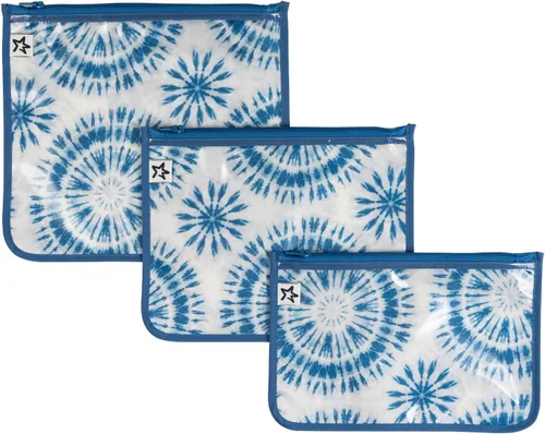 Vista 10 de Tiny Twinkle Diaper Bag Organizing Pouches 3 Pack Mess-Proof Clear Front Travel Organizer Bags&TSA Approved Toiletry Bag Set for Baby and Mom