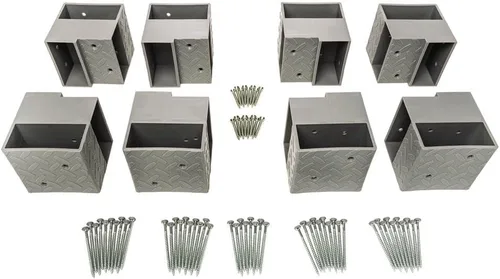 Vista 6 de Kit de almacenamiento de techo de plástico pesado de 24 pulgadas de ancho x 48 pulgadas de profundidad, gris, accesorios de almacenamiento de garaje