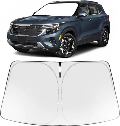 Vista 254 de Proadsy Parasol para parabrisas Rivian R1S 2022-2025 2026 de 4 capas plegable, protector de parasol frontal que bloquea los rayos UV, mantiene