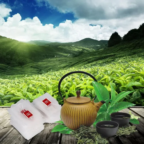 Vista 7 de Bolsas de filtro de té con cordón, 100 piezas, bolsas de malla vacías con infusor de té para té suelto