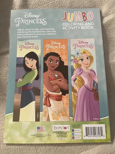 Vista 2 de Bendon Disney Princess - Libro para colorear y actividades con la princesa Tiana y Ariel