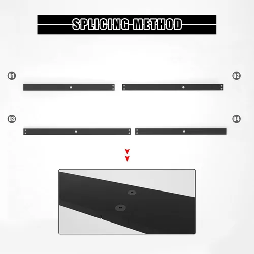 Vista 9 de Kit de herrajes para puerta de granero de 5 pies, juego de herrajes modulares resistentes para puertas interiores y exteriores
